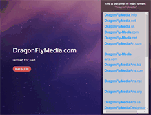 Tablet Screenshot of dragonflymedia.com